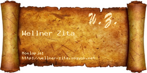 Wellner Zita névjegykártya